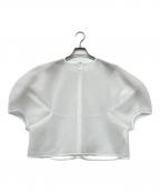 LItenリテン）の古着「sheer sculpture tops(シアー スカルプチャー トップス)」｜ホワイト