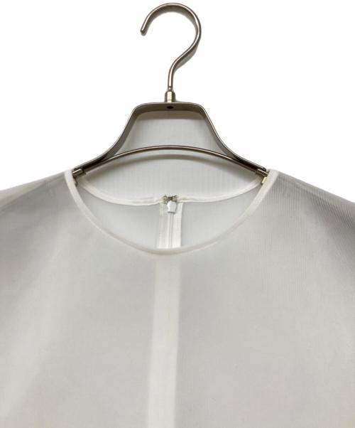 LIten（リテン）LIten (リテン) sheer sculpture tops(シアー スカルプチャー トップス) ホワイト サイズ:Freeの古着・服飾アイテム