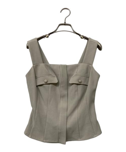 HER LIP TO（ハーリップトゥ）HER LIP TO (ハーリップトゥ) Lutetia Twill Set-Up(ルテティア ツイル セットアップ) ベージュ サイズ:sizeMの古着・服飾アイテム