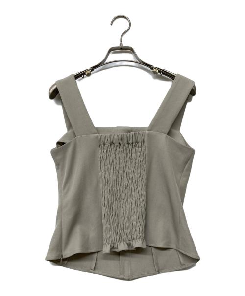 HER LIP TO（ハーリップトゥ）HER LIP TO (ハーリップトゥ) Lutetia Twill Set-Up(ルテティア ツイル セットアップ) ベージュ サイズ:sizeMの古着・服飾アイテム
