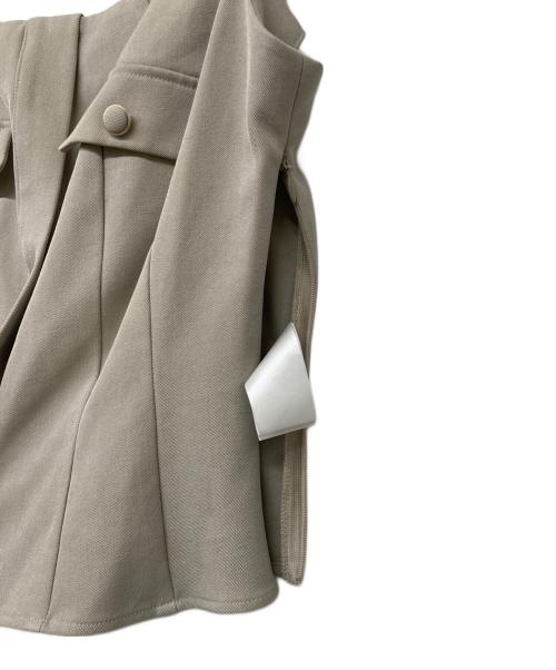 HER LIP TO（ハーリップトゥ）HER LIP TO (ハーリップトゥ) Lutetia Twill Set-Up(ルテティア ツイル セットアップ) ベージュ サイズ:sizeMの古着・服飾アイテム