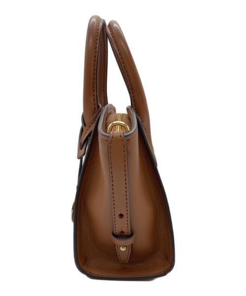 MICHAEL KORS（マイケルコース）MICHAEL KORS (マイケルコース) AVRIL トップジップ サッチェル スモール ブラウンの古着・服飾アイテム