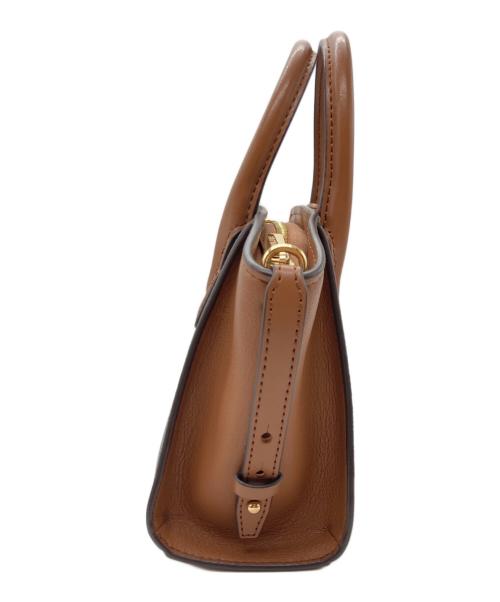MICHAEL KORS（マイケルコース）MICHAEL KORS (マイケルコース) AVRIL トップジップ サッチェル スモール ブラウンの古着・服飾アイテム