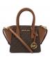MICHAEL KORS（マイケルコース）の古着「AVRIL トップジップ サッチェル スモール」｜ブラウン