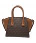 MICHAEL KORS (マイケルコース) AVRIL トップジップ サッチェル スモール ブラウン：7000円