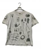 rel・e・vant productsレラバント・プロダクツ）の古着「プリントTシャツ」｜グレー