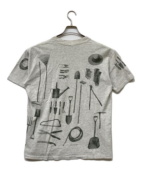 rel・e・vant products（レラバント・プロダクツ）rel・e・vant products (レラバント・プロダクツ) プリントTシャツ グレー サイズ:Lの古着・服飾アイテム
