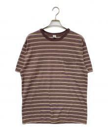 COMFORTABLE REASON（コンフォータブルリーズン）の古着「ボーダーTシャツ」｜ブラウン
