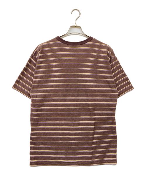 COMFORTABLE REASON（コンフォータブルリーズン）COMFORTABLE REASON (コンフォータブルリーズン) ボーダーTシャツ ブラウン サイズ:SIZE Mの古着・服飾アイテム