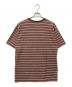 COMFORTABLE REASON (コンフォータブルリーズン) ボーダーTシャツ ブラウン サイズ:SIZE M：5000円