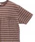 中古・古着 COMFORTABLE REASON (コンフォータブルリーズン) ボーダーTシャツ ブラウン サイズ:SIZE M：5000円