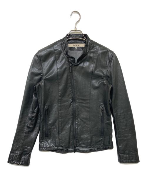 FACTOTUM（ファクトタム）FACTOTUM (ファクトタム) カウレザーライダースジャケット ブラック サイズ:44の古着・服飾アイテム