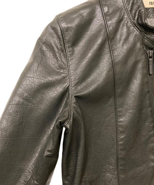 FACTOTUM（ファクトタム）FACTOTUM (ファクトタム) カウレザーライダースジャケット ブラック サイズ:44の古着・服飾アイテム