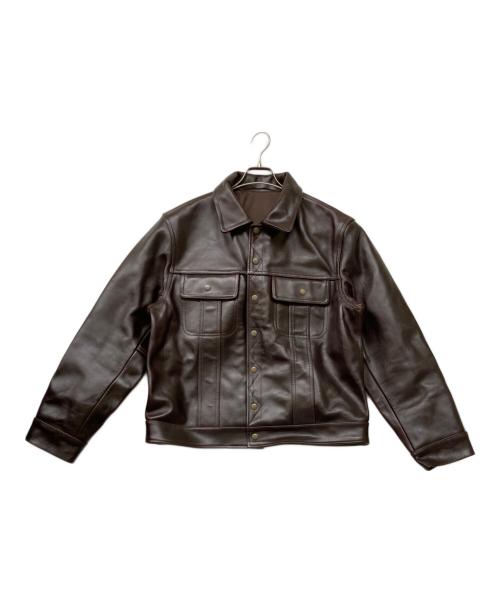 WILD TURKEY（ワイルドターキー）WILD TURKEY (ワイルドターキー) レザージャケット ブラウン サイズ:sizeLの古着・服飾アイテム