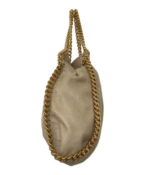 STELLA McCARTNEY（ステラマッカートニー）STELLA McCARTNEY (ステラマッカートニー) FALABELLA MINI TOTE BAG(ファラベラ ミニ トート バッグ) ベージュ×ゴールドの古着・服飾アイテム