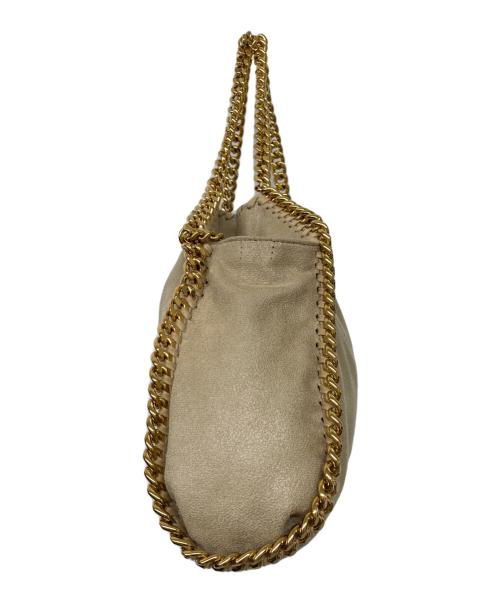 STELLA McCARTNEY（ステラマッカートニー）STELLA McCARTNEY (ステラマッカートニー) FALABELLA MINI TOTE BAG(ファラベラ ミニ トート バッグ) ベージュ×ゴールドの古着・服飾アイテム