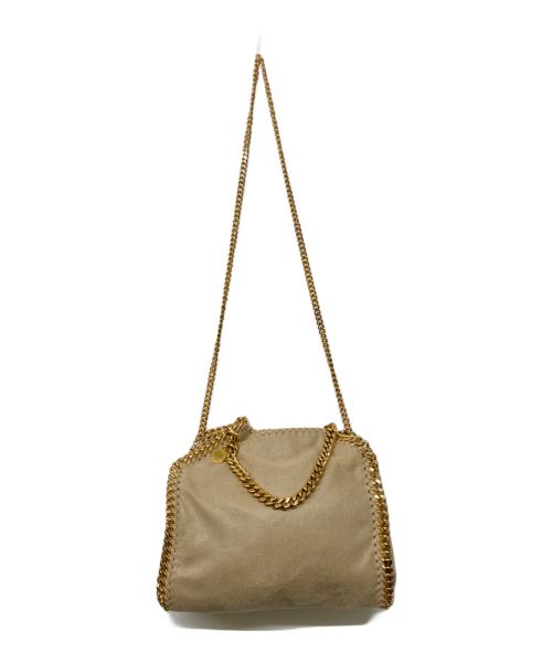 STELLA McCARTNEY（ステラマッカートニー）STELLA McCARTNEY (ステラマッカートニー) FALABELLA MINI TOTE BAG(ファラベラ ミニ トート バッグ) ベージュ×ゴールドの古着・服飾アイテム