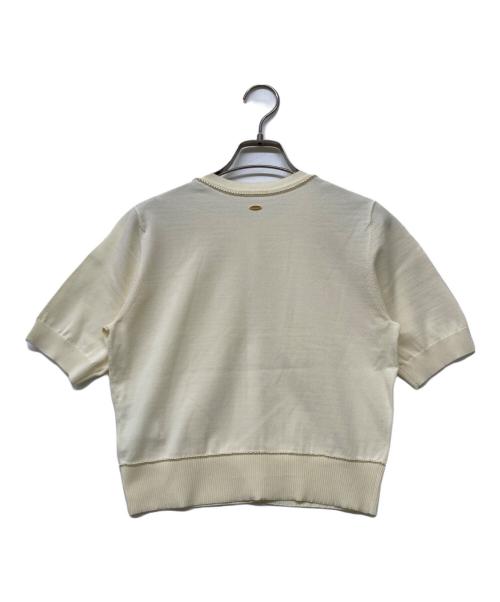 anuans（アニュアンス）anuans (アニュアンス) 26SS パールコンパクトニットカーディガン イエロー サイズ:FREEの古着・服飾アイテム