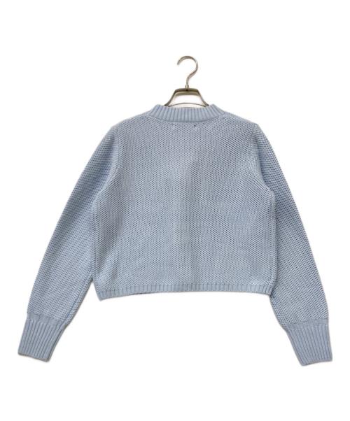 L'AUBE BLANC（ローブ ブラン）L'AUBE BLANC (ローブ ブラン) 26SS ニットカーディガン スカイブルー サイズ:FREE 未使用品の古着・服飾アイテム