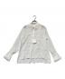 L'AUBE BLANC（ローブ ブラン）の古着「Orchid Embroidered Collar Shirt(オーキッド エンブロイダード カラー シャツ)」｜ホワイト