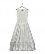 HER LIP TOハーリップトゥ）の古着「［Essentia］Eyelet Knit Docking Dress/エッセンシア アイレット ニット ドッキング ドレス」｜ホワイト