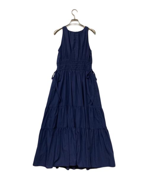 HER LIP TO（ハーリップトゥ）Her lip to (ハーリップトゥ) Riviera Bow Tiered Long Dress ネイビー サイズ:S 未使用品の古着・服飾アイテム