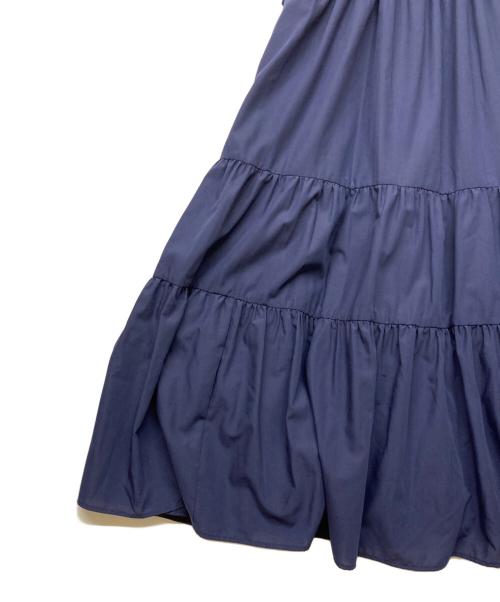 HER LIP TO（ハーリップトゥ）Her lip to (ハーリップトゥ) Riviera Bow Tiered Long Dress ネイビー サイズ:S 未使用品の古着・服飾アイテム