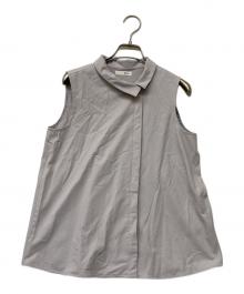 L'Or（ロル）の古着「Asymmetry Collar Shirt/アシンメトリー・カラー・シャツ」｜グレー