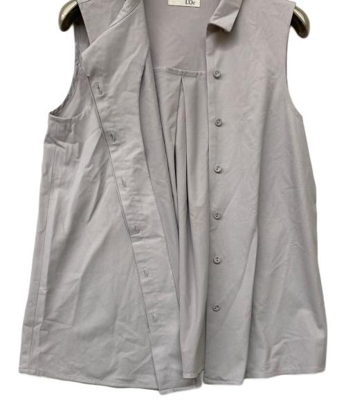 L'Or（ロル）L'Or (ロル) Asymmetry Collar Shirt/アシンメトリー・カラー・シャツ グレー サイズ:Freeの古着・服飾アイテム