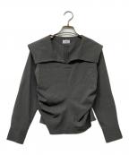 Audireアウディーレ）の古着「Shoreline blouse/ショアライン ブラウス」｜グレー