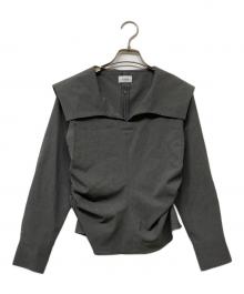 Audire（アウディーレ）の古着「Shoreline blouse/ショアライン ブラウス」｜グレー