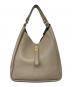 VIOLAd'ORO（ヴィオラドーロ）の古着「シボ革レザートートバッグ」｜グレー