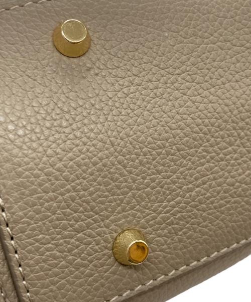 CHRISTIAN VILLA（クリスチャンヴィラ）CHRISTIAN VILLA (クリスチャンヴィラ) 2WAYベルトレザーハンドバッグ グレーの古着・服飾アイテム