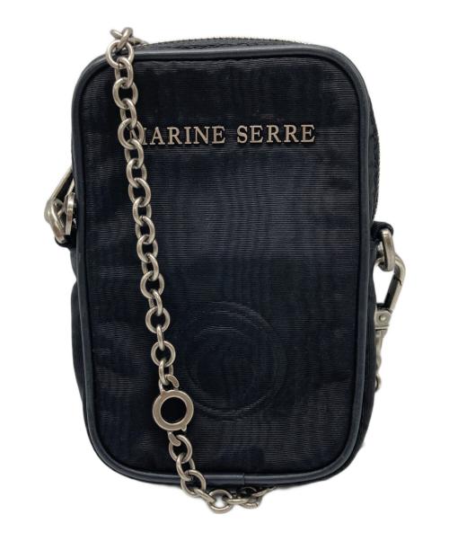 MARINE SERRE（マリーンセル）MARINE SERRE (マリーンセル) チェーンショルダーバッグ ブラックの古着・服飾アイテム