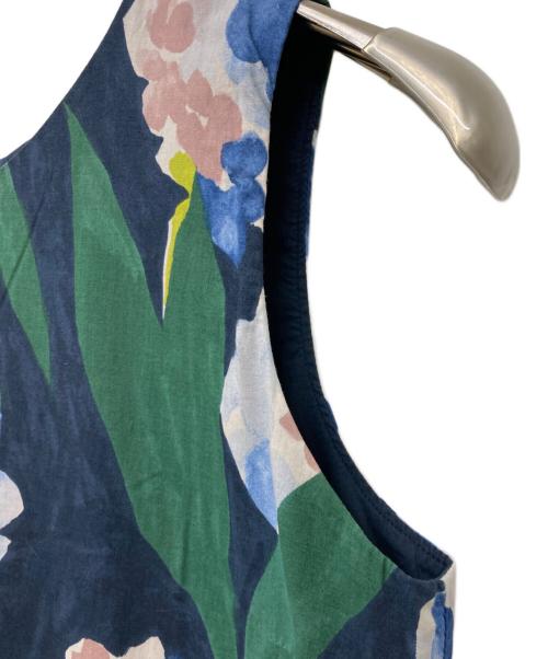 Pal'las Palace（パラスパレス）PAL'LAS PALACE (パラスパレス) 山藤プリントノースリーブワンピース マルチカラー サイズ:Freeの古着・服飾アイテム