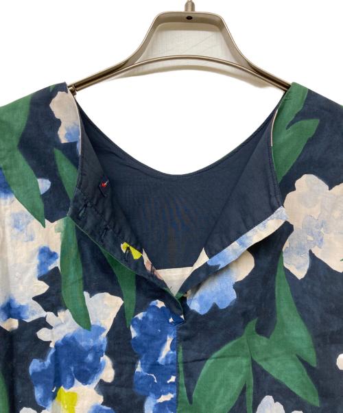 Pal'las Palace（パラスパレス）PAL'LAS PALACE (パラスパレス) 山藤プリントノースリーブワンピース マルチカラー サイズ:Freeの古着・服飾アイテム