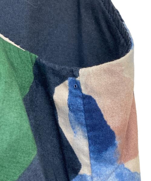 Pal'las Palace（パラスパレス）PAL'LAS PALACE (パラスパレス) 山藤プリントノースリーブワンピース マルチカラー サイズ:Freeの古着・服飾アイテム