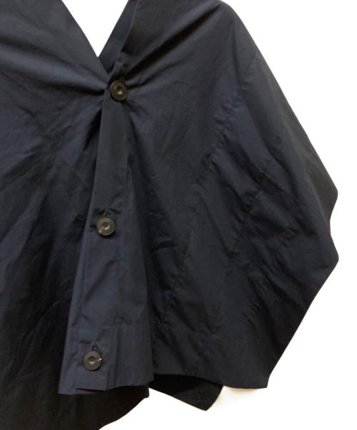 HARUNOBUMURATA（ハルノブ ムラタ）HARUNOBUMURATA (ハルノブ ムラタ) 26SS NORIN ASYMMETRY SHIRT ネイビー サイズ:36の古着・服飾アイテム