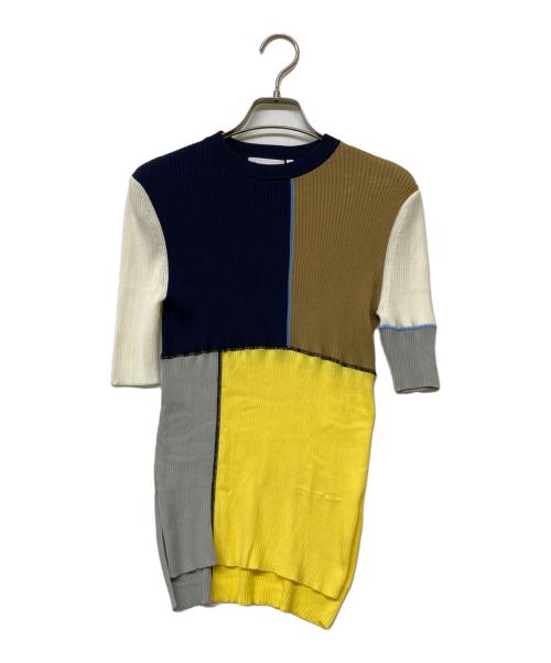nagonstans（ナゴンスタンス）nagonstans (ナゴンスタンス) half-sleeves topL/ハーフスリーブトップ マルチカラー サイズ:Mの古着・服飾アイテム