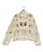 TODAYFULトゥデイフル）の古着「25SS Embroidery Patchwork Shirts/エンブロイダリー パッチワーク シャツ」｜アイボリー