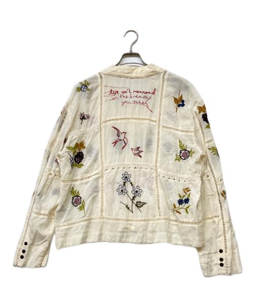 TODAYFUL（トゥデイフル）TODAYFUL (トゥデイフル) 25SS Embroidery Patchwork Shirts/エンブロイダリー パッチワーク シャツ アイボリー サイズ:Freeの古着・服飾アイテム