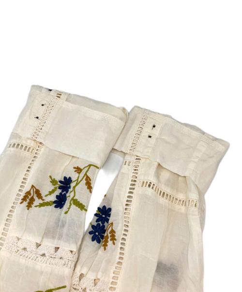 TODAYFUL（トゥデイフル）TODAYFUL (トゥデイフル) 25SS Embroidery Patchwork Shirts/エンブロイダリー パッチワーク シャツ アイボリー サイズ:Freeの古着・服飾アイテム
