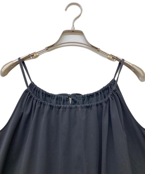 CABAN（キャバン）CABAN (キャバン) コンパクトストレッチ ギャザーワンピース ブラック サイズ:Freeの古着・服飾アイテム