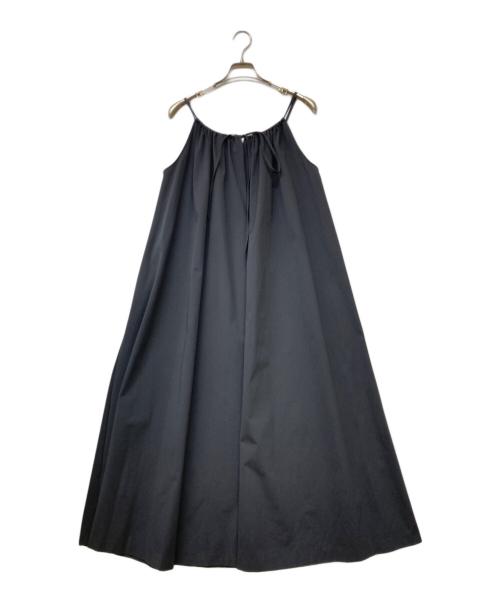 CABAN（キャバン）CABAN (キャバン) コンパクトストレッチ ギャザーワンピース ブラック サイズ:Freeの古着・服飾アイテム