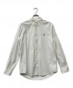 POLO RALPH LAURENポロ・ラルフローレン）の古着「QRタグ CLASSIC FITボタンダウンシャツ」｜ホワイト