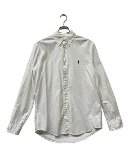 POLO RALPH LAUREN（ポロ・ラルフローレン）POLO RALPH LAUREN (ポロ・ラルフローレン) QRタグ CLASSIC FITボタンダウンシャツ ホワイト サイズ:sizeⅯの古着・服飾アイテム