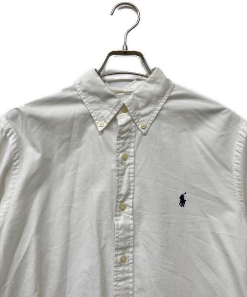 POLO RALPH LAUREN（ポロ・ラルフローレン）POLO RALPH LAUREN (ポロ・ラルフローレン) QRタグ CLASSIC FITボタンダウンシャツ ホワイト サイズ:sizeⅯの古着・服飾アイテム