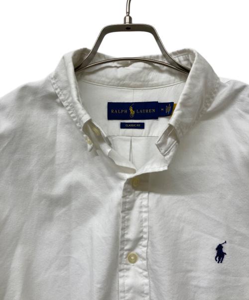 POLO RALPH LAUREN（ポロ・ラルフローレン）POLO RALPH LAUREN (ポロ・ラルフローレン) QRタグ CLASSIC FITボタンダウンシャツ ホワイト サイズ:sizeⅯの古着・服飾アイテム
