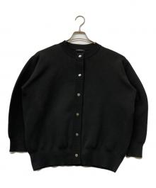 JOURNAL STANDARD（ジャーナルスタンダード）の古着「ウォッシャブルバナナスリーブカーディガン」｜ブラック