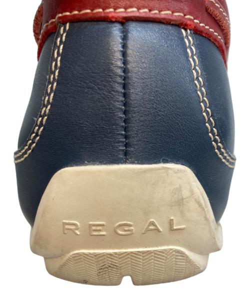 REGAL（リーガル）REGAL (リーガル) トリコロールデッキシューズ ホワイト×ネイビー×レッド サイズ:SIZE26㎝の古着・服飾アイテム